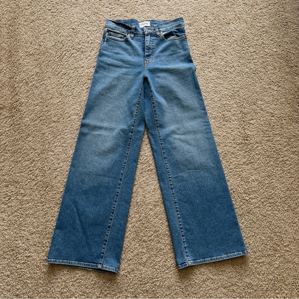 Frame Le Slim Wide-Leg Palazzo Jeans